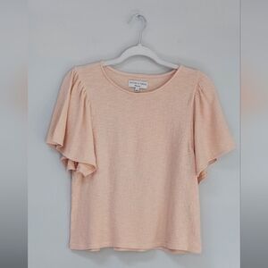 Madewell Texture & Thread Women's Flutter Sleeve Top